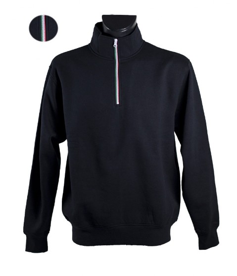 ginevra ginevra felpa zip corta